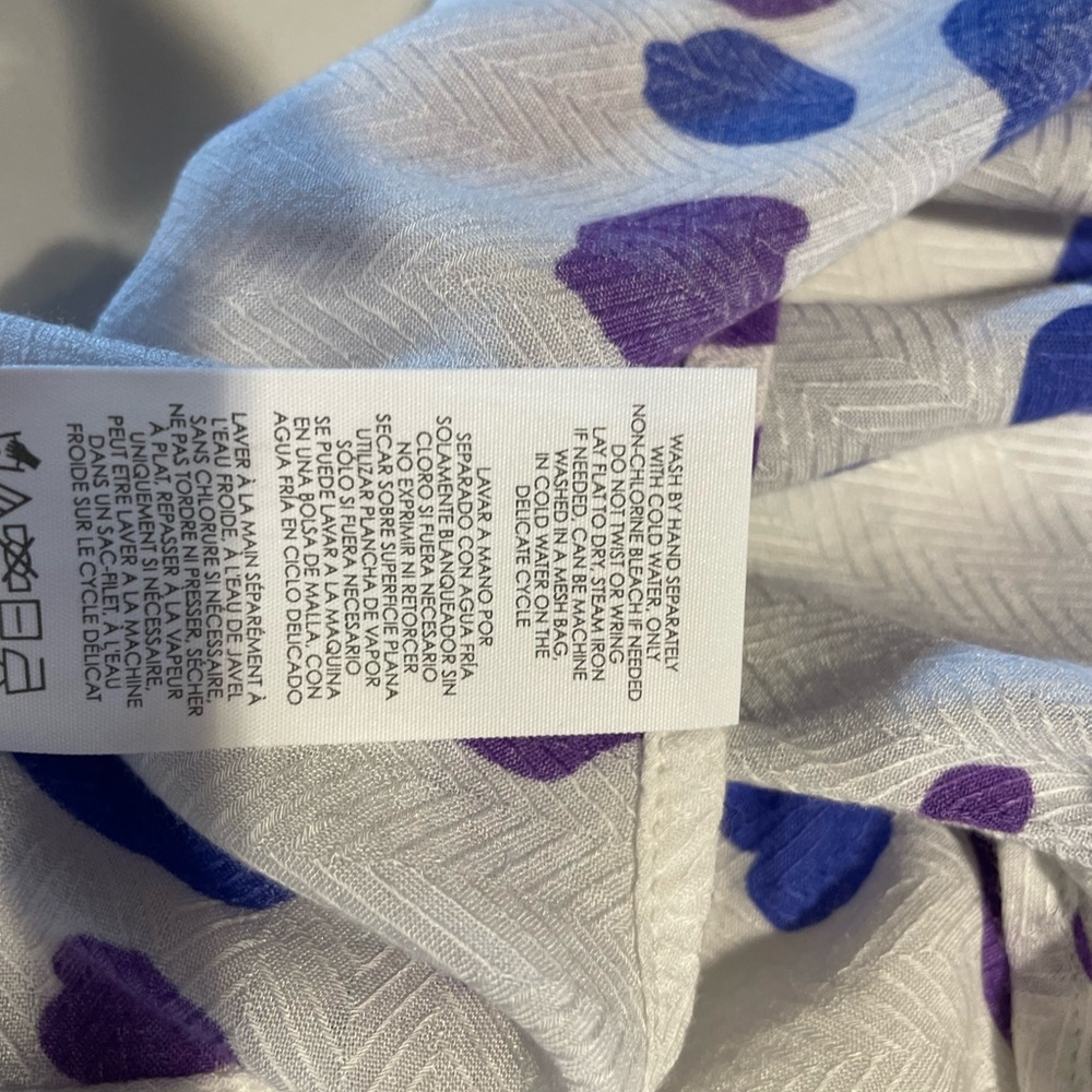 CAbi White and Purple Floral Blouse - Picture 10 of 13